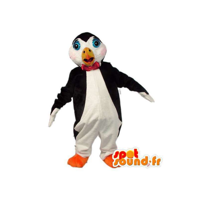 Mascote pinguim preto e branco - MASFR007602 - pinguim mascote