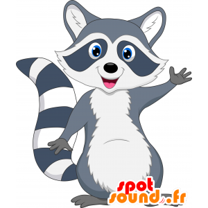 Mascot tricolor pesukarhu, söpö, karvainen - MASFR030294 - Mascottes 2D/3D