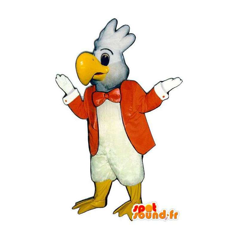 Mascot reusachtige witte vogel - MASFR007603 - Mascot vogels