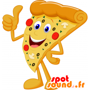 Jätte pizzamaskot. Pizzaskiva maskot - Spotsound maskot