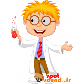 Boy mascotte, scuola, sorridente e amichevole - MASFR030300 - Mascotte 2D / 3D