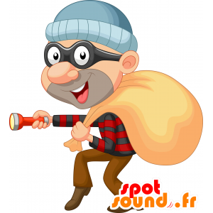 Raider mascotte, con un cappuccio - MASFR030304 - Mascotte 2D / 3D