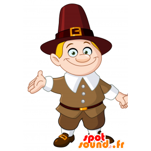 Mascot homem irlandês. Mascotte St. Patrick - MASFR030315 - 2D / 3D mascotes