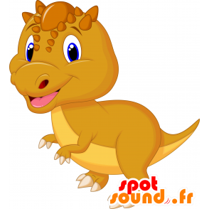 Marrone drago mascotte, gigante e divertente - MASFR030316 - Mascotte 2D / 3D