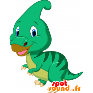 Green dragon mascot, giant and impressive - MASFR030317 - 2D / 3D mascots