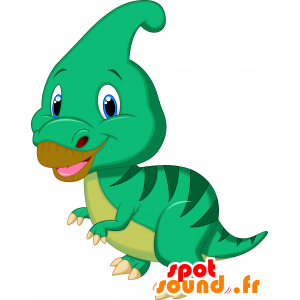 Mascotte de dragon vert, géant et impressionnant - MASFR030317 - Mascottes 2D/3D