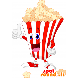 Popcorn Maskottchen, Mais - MASFR030319 - 2D / 3D Maskottchen