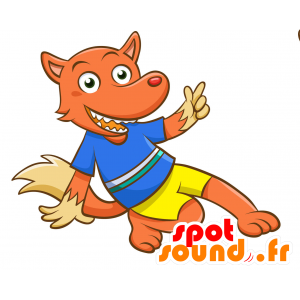 Brown dog mascot, cute, hairy - MASFR030346 - 2D / 3D mascots