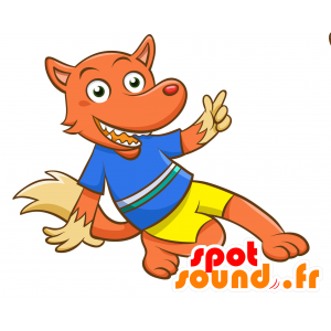 Brun hundmaskot, söt och hårig - Spotsound maskot