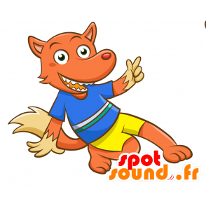 Brun hundmaskot, söt och hårig - Spotsound maskot