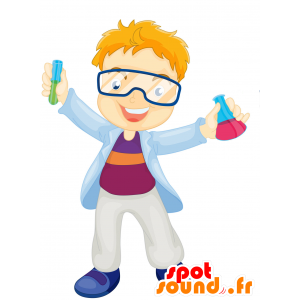 Boy mascotte, scuola, sorridente e amichevole - MASFR030364 - Mascotte 2D / 3D