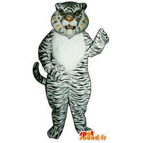 Hvit tiger maskot sebra - MASFR007617 - Tiger Maskoter