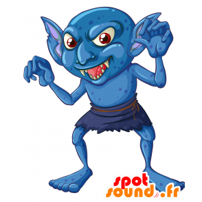 Mascot monstro azul. fantástica mascote criatura - MASFR030381 - 2D / 3D mascotes