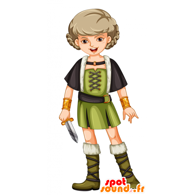 Jente maskot pirat antrekk - MASFR030395 - 2D / 3D Mascots
