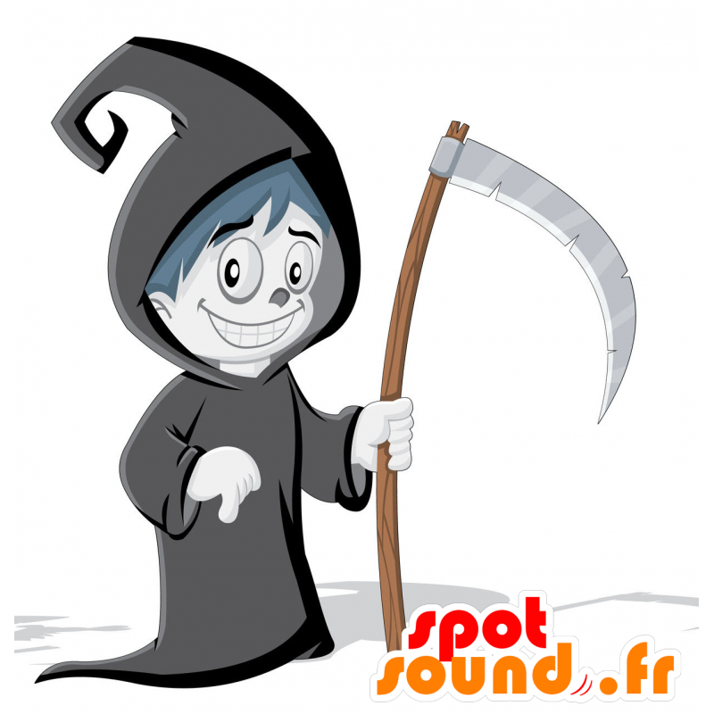 Mascotte scheletro. Mascotte shinigami - MASFR030415 - Mascotte 2D / 3D