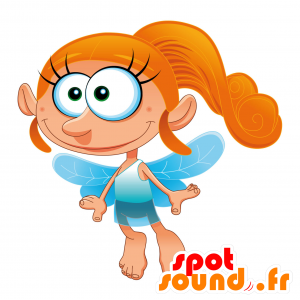 Mascot Blå Fairy, sjarmerende og fortryllende - MASFR030437 - 2D / 3D Mascots