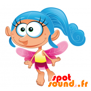 Mascot Blå Fairy, sjarmerende og fortryllende - MASFR030439 - 2D / 3D Mascots