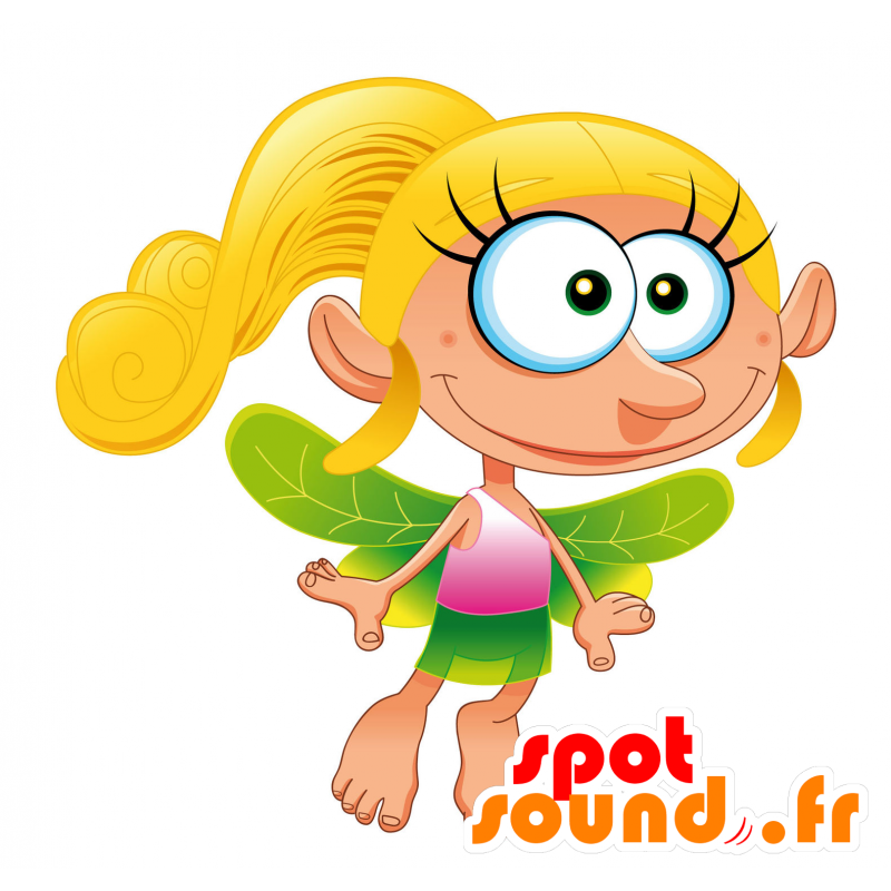 Mascot green fairy, charming and enchanting - MASFR030440 - 2D / 3D mascots