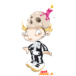 Skelet mascotte. Mascot Shinigami - MASFR030446 - 2D / 3D Mascottes