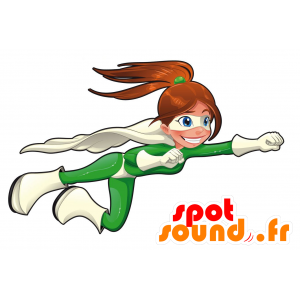 Female superhero mascot. Mascot Wonder Woman - MASFR030449 - 2D / 3D mascots