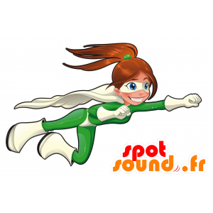 Femminile supereroe mascotte. Mascotte Wonder Woman - MASFR030449 - Mascotte 2D / 3D