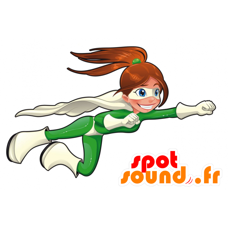 Vrouwelijke superheld mascotte. Mascot Wonder Woman - MASFR030449 - 2D / 3D Mascottes