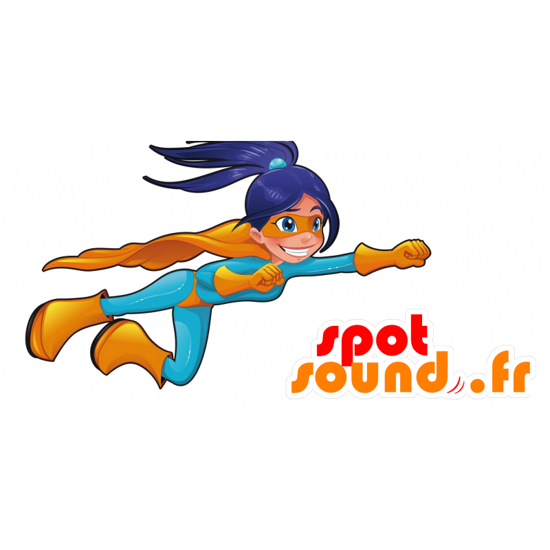Mujer de la mascota de superhéroes. La mascota de la Mujer Maravilla - MASFR030450 - Mascotte 2D / 3D