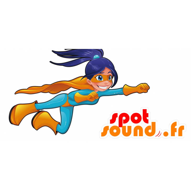 Superhelt kvinde maskot. Wonder Woman maskot - Spotsound maskot