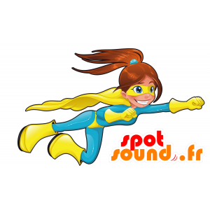 Superhero mascot woman. Mascot Wonder Woman - MASFR030451 - 2D / 3D mascots