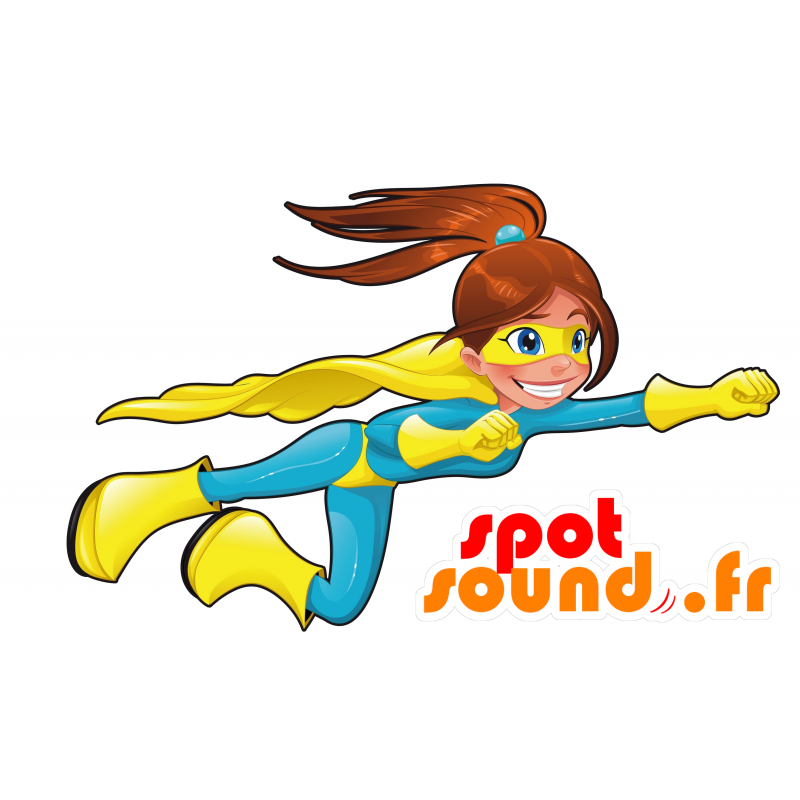 Donna mascotte supereroe. Mascotte Wonder Woman - MASFR030451 - Mascotte 2D / 3D