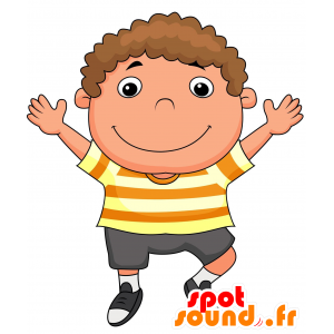 Mascot tiener, student jonge in kleurrijke outfit - MASFR030459 - 2D / 3D Mascottes