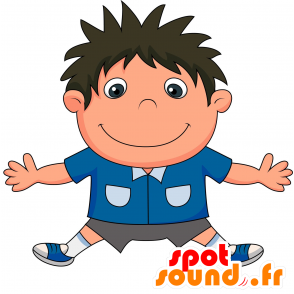 Mascotte de jeune garçon, d'adolescent - MASFR030460 - Mascottes 2D/3D