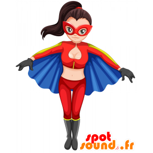 Mujer de la mascota de superhéroes. La mascota de la Mujer Maravilla - MASFR030462 - Mascotte 2D / 3D