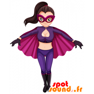 Mujer de la mascota de superhéroes. La mascota de la Mujer Maravilla - MASFR030464 - Mascotte 2D / 3D