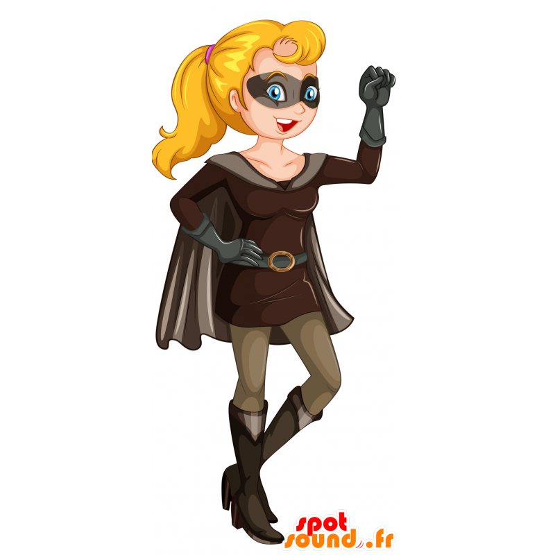 Mascotte de femme super-héros. Mascotte de Wonder Woman - MASFR030466 - Mascottes 2D/3D