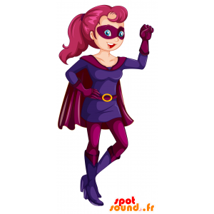 Mujer de la mascota de superhéroes. La mascota de la Mujer Maravilla - MASFR030468 - Mascotte 2D / 3D