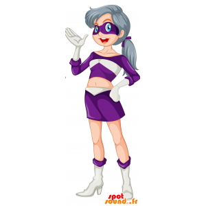Mulher mascote super-herói. Mascot Mulher Maravilha - MASFR030469 - 2D / 3D mascotes