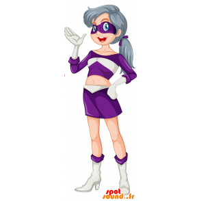 Superhero mascot woman. Mascot Wonder Woman - MASFR030469 - 2D / 3D mascots