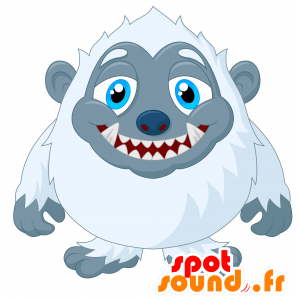 Mascotte de yeti blanc. Mascotte de gorille - MASFR030470 - Mascottes 2D/3D