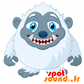 Mascotte Yeti Bianco. Gorilla mascotte - MASFR030470 - Mascotte 2D / 3D