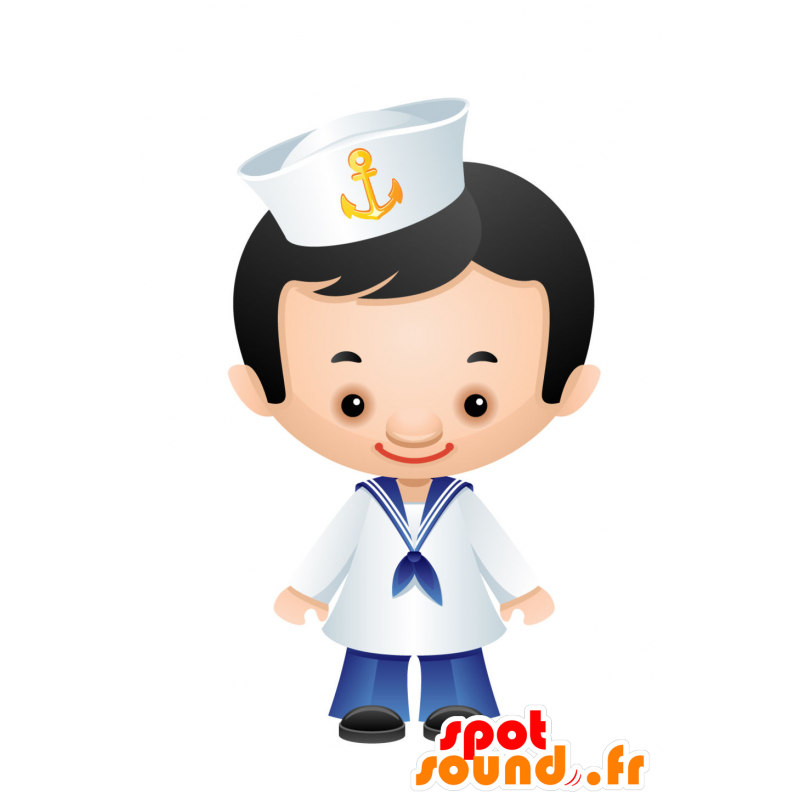 Sailor maskot, skum. Sailor maskot - Spotsound maskot kostume