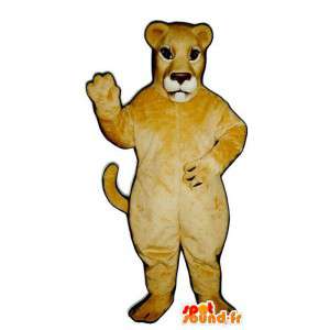 Leone mascotte, tigre beige - MASFR007641 - Mascotte tigre