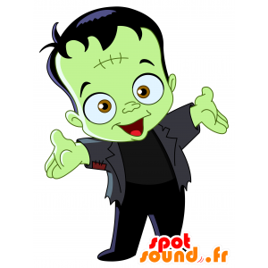 Mascote do monstro Frankenstein. monstro verde - MASFR030496 - 2D / 3D mascotes