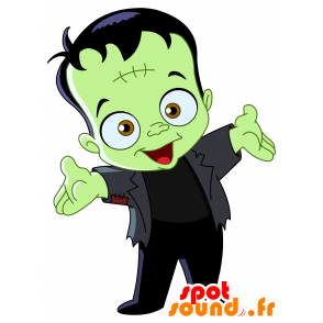 Mascota del monstruo de Frankenstein. monstruo verde - MASFR030496 - Mascotte 2D / 3D