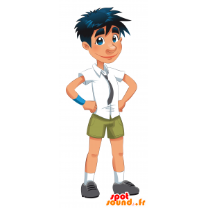 Mascotte d'homme habillé d'une chemise et d'un short - MASFR030497 - Mascottes 2D/3D