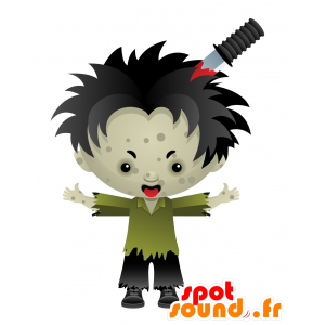 Mascotte de zombie, de mort-vivant. Mascotte d'Halloween - MASFR030517 - Mascottes 2D/3D