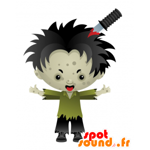 Zombi mascota de no-muertos. la mascota de Halloween - MASFR030517 - Mascotte 2D / 3D