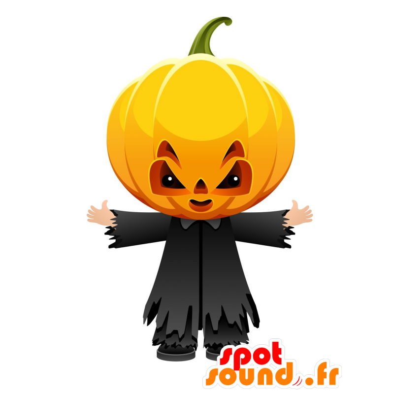 Mascot scary pumpkin, giant - MASFR030519 - 2D / 3D mascots