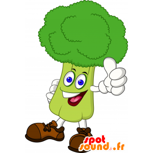 Brócoli mascota verde, gigante y apetitosa - MASFR030535 - Mascotte 2D / 3D