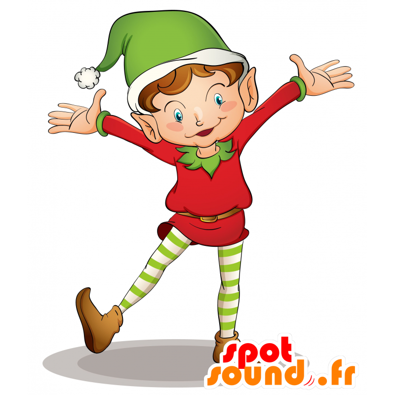 Kobold Maskottchen-Elf mit spitzen Ohren - MASFR030542 - 2D / 3D Maskottchen